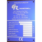 Aluminium rating plates